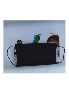 Surgical Face Mask - 3 Play - Ear-loop - Nose Clip - Black- 50 Pcs