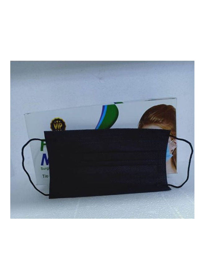 Generic - Surgical Face Mask - 3 Play - Ear-loop - Nose Clip - Black- 50 Pcs - Image 1