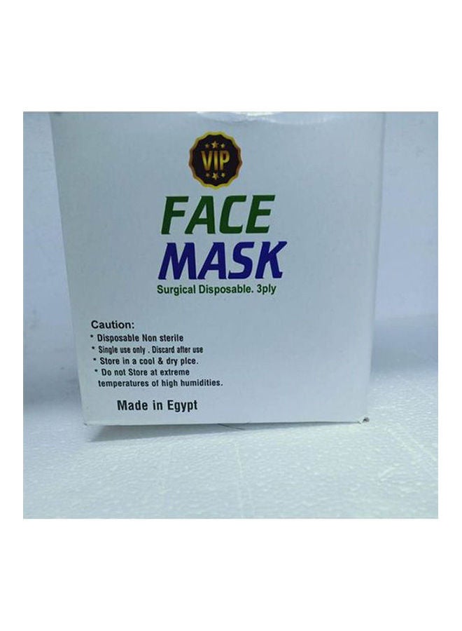 Generic - Surgical Face Mask - 3 Play - Ear-loop - Nose Clip - Black- 50 Pcs - Image 1