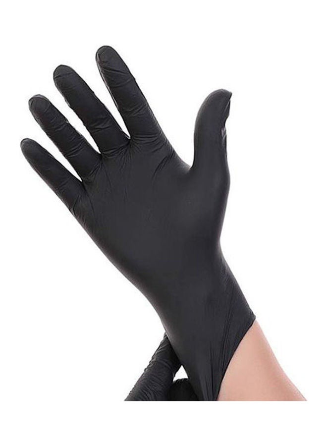 Generic Black Powder Free Latex Gloves - Small Size - 100 Pcs  - Image 1