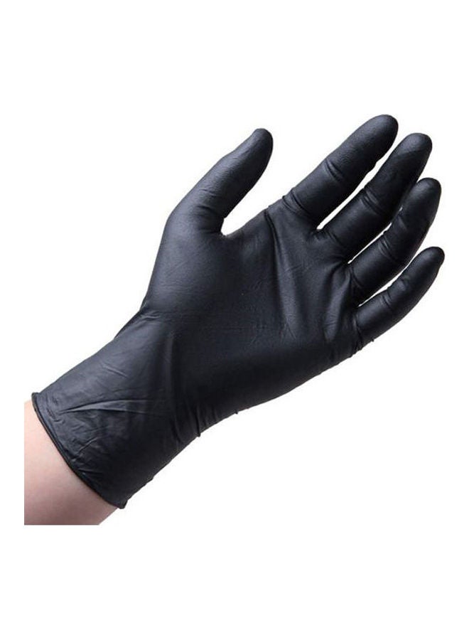 Generic Black Powder Free Latex Gloves - Small Size - 100 Pcs  - Image 2