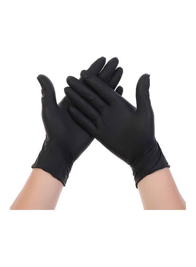 Generic Black Powder Free Latex Gloves - Small Size - 100 Pcs  - Image 3