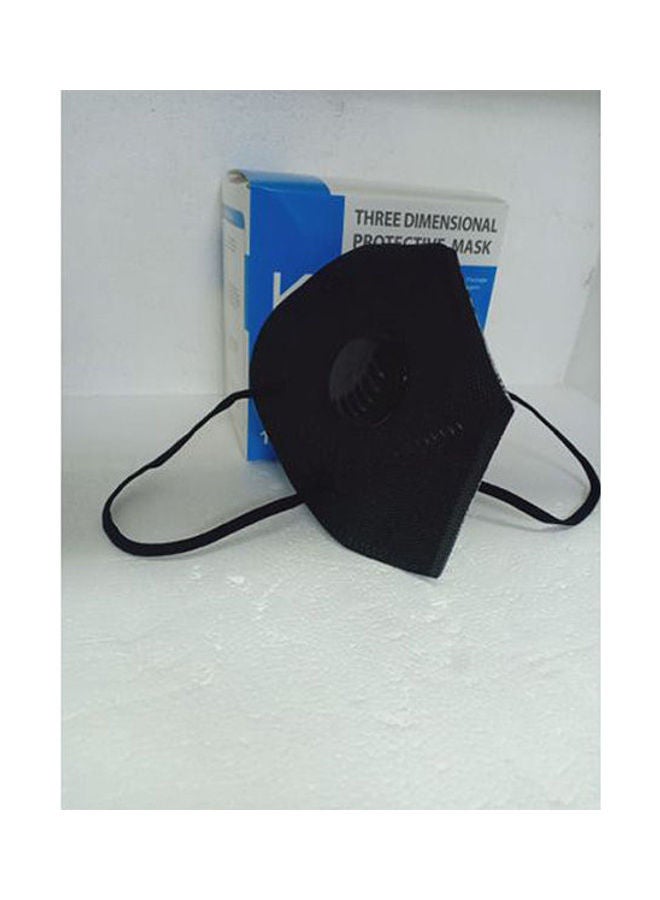 Generic - KN95 - Series Folding Mask With Breathing Filter -nose Support - 10 Pcs – Black Design - Image 1
