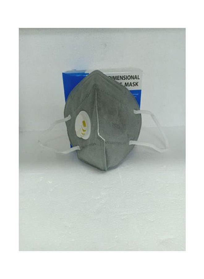 Generic - KN95 - Series Folding Mask With Breathing Filter -nose Support - 5 Pcs – Grey Design - Image 1