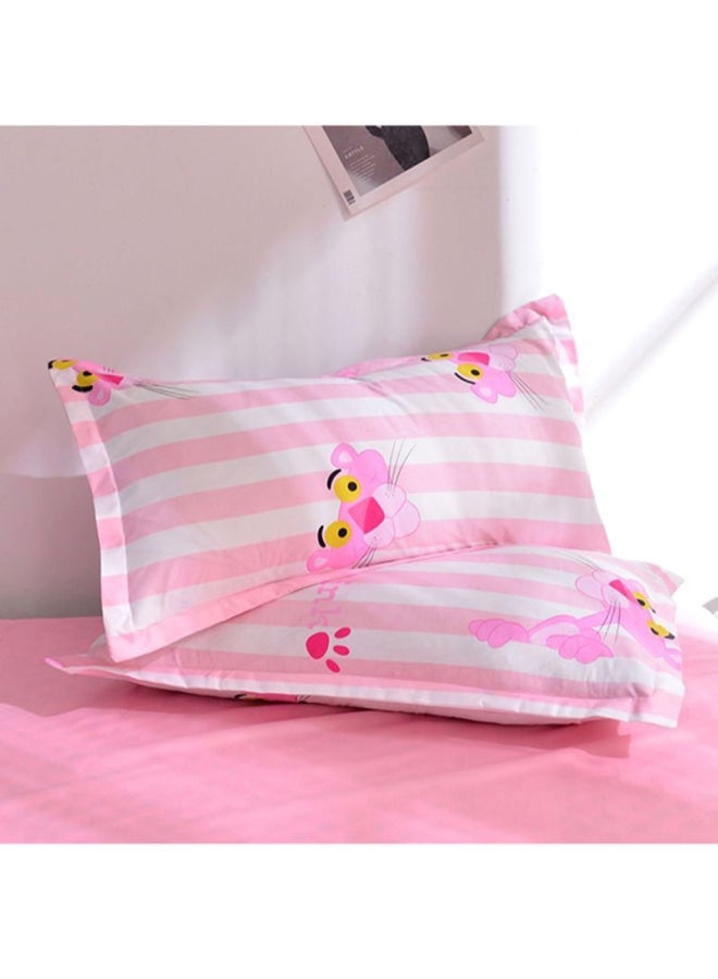 Beauenty 4-Piece Bedding Set cotton Pink Pillow Case 48x74 Cm, Bed Sheet 200x230 Cm, Quilt Cover 150x200cm - Image 3