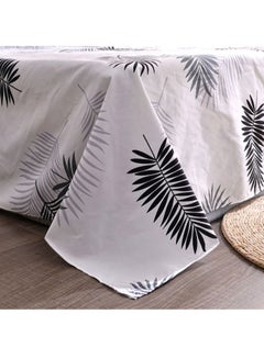 Beauenty 4-Piece Bedding Set Fabric Black/White Quilt Cover 220x240 cm, Bed Sheet 230x250 cm, Pillow Cover 48x74cm  - Image 3