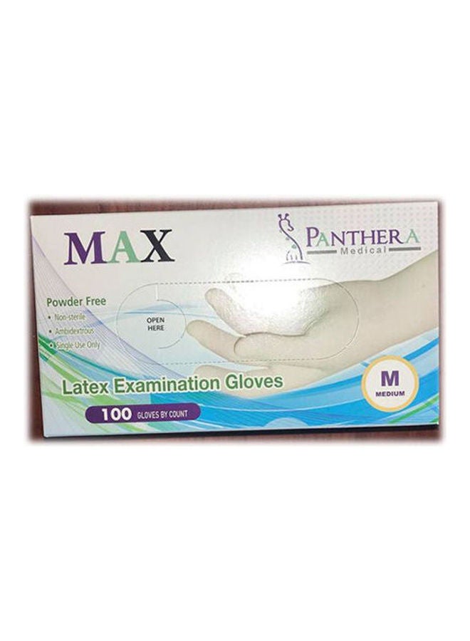 Generic Latex Examination Gloves - Powder Free - 100 Pcs -Medium- 10 Packs - Image 2