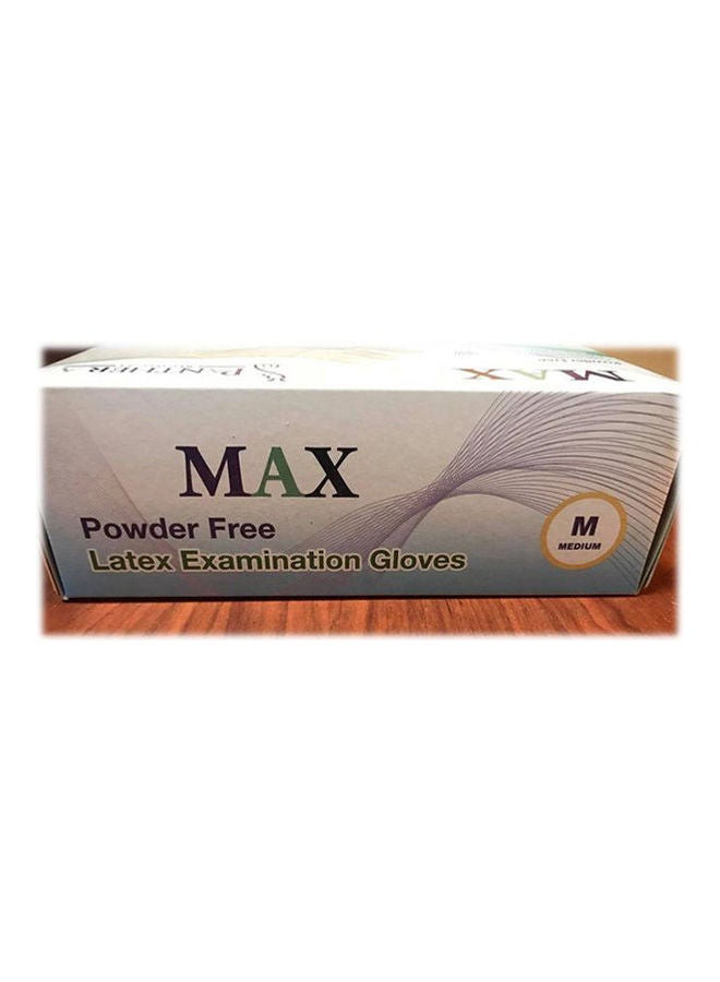 Generic Latex Examination Gloves - Powder Free - 100 Pcs -Medium- 10 Packs - Image 1