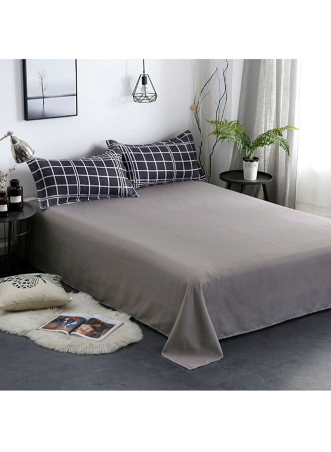 بيوينتي طقم شرشف سرير مكون من 4 قطع fabric أسود/ أبيض Quilt Cover 150x200 cm, Bed Sheet 150x220 cm, Pillow Cover 48x74سم  - Image 2