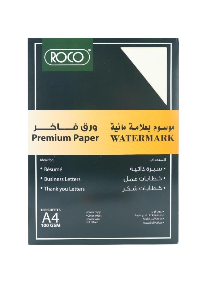 ROCO Specialty Paper Watermark  A    Sheets