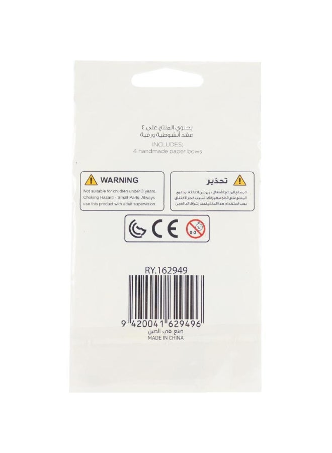 روكو عقد أنشوطة لامعة 4 قطع متعدد الألوان - Image 2