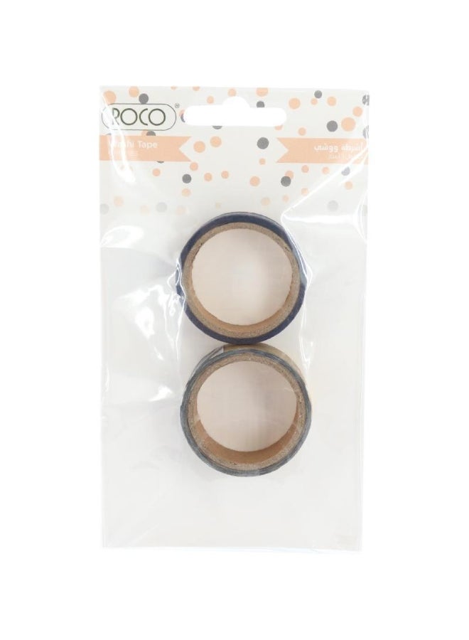 روكو شريط واشي ريتريت من قطعتين أسود - Image 1