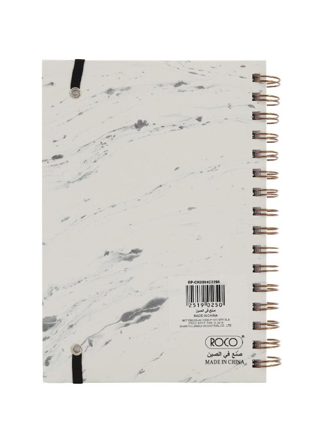 ROCO Notebook Marble A Lined Sheets White/Grey - Image 2