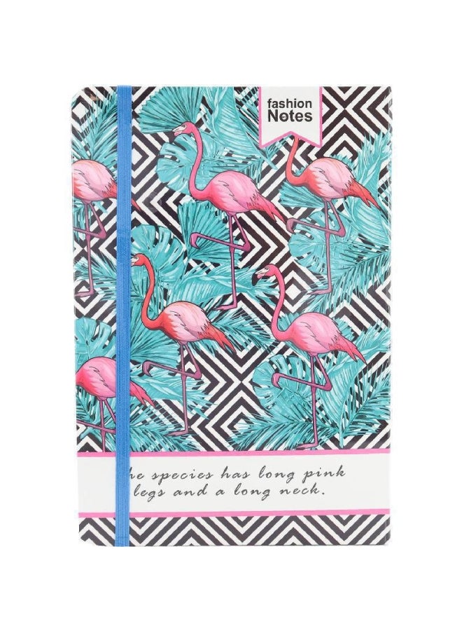 روكو دفتر ملاحظات مسطر بطبعة فلامنجو مقاس A4 متعدد الألوان - Image 1