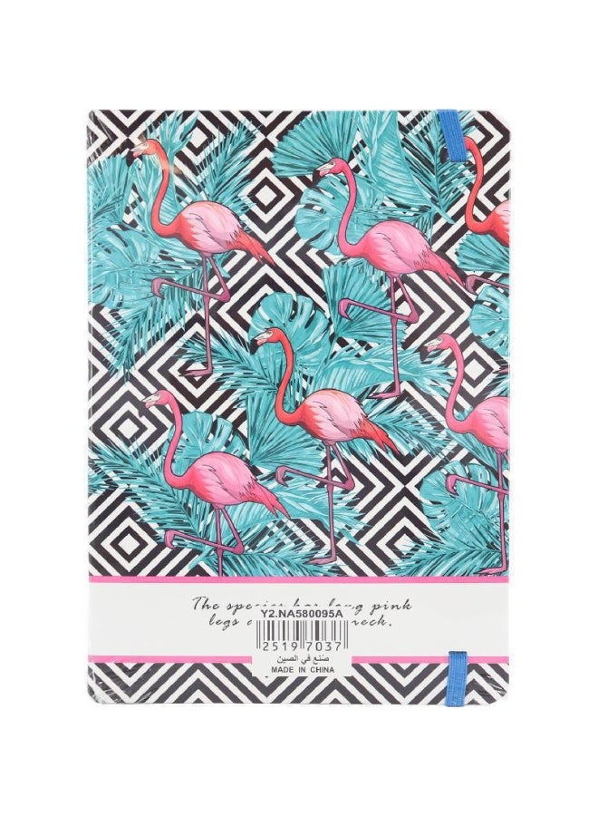 روكو دفتر ملاحظات مسطر بطبعة فلامنجو مقاس A4 متعدد الألوان - Image 2