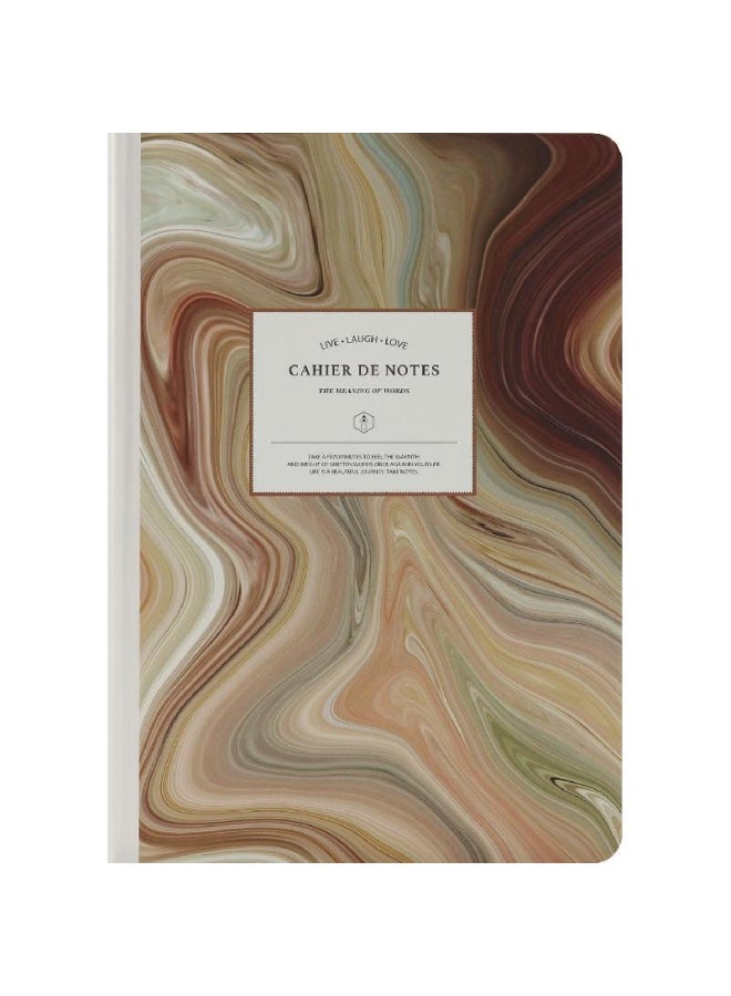 روكو دفتر ملاحظات تايلور بورق مسطر ونمط رخامي متعدد الألوان - Image 1