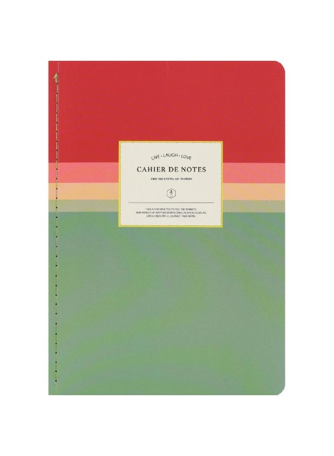 روكو دفتر ملاحظات بورق مسطر ومزود بشريط مطاطي ملوّن للإغلاق متعدد الألوان - Image 1