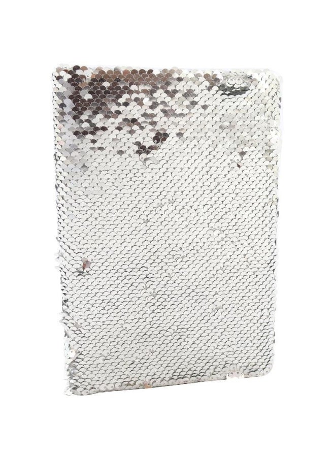 ROCO Sequins Lined Sheets Notebook Silver - Image 1