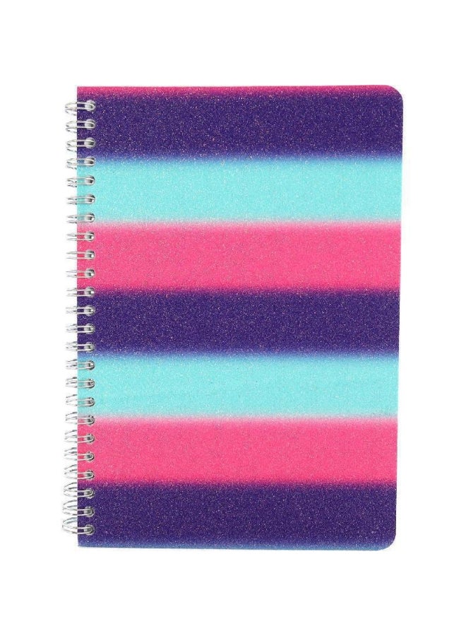 روكو دفتر ملاحظات مسطر وبغلاف بطبعة خطوط أفقية عريضة متعدد الألوان