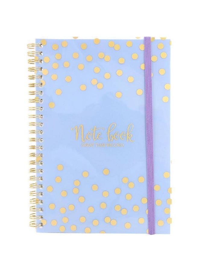 دفتر ملاحظات بسطور عريضة أزرق