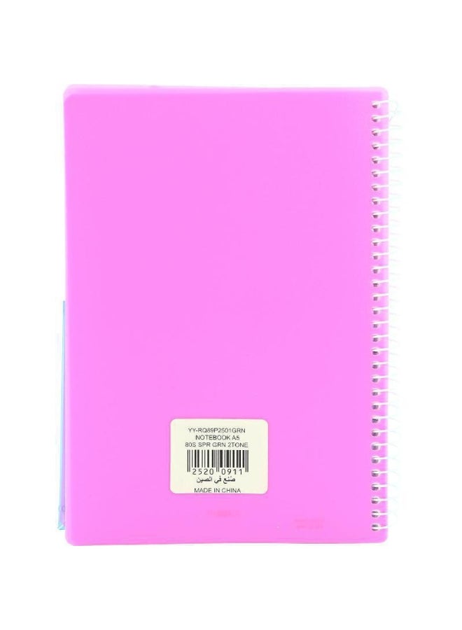 ROCO Tone Wide Ruled Lined Note Book With Envelope Pink - Image 2