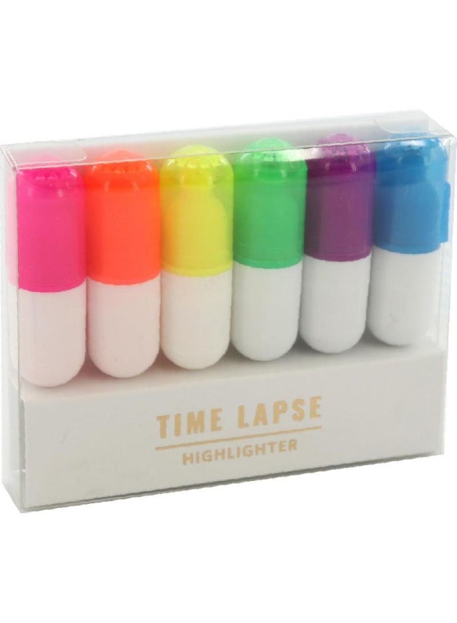 ROCO Round Tip Capsule Highlighter Multicolour - Image 2