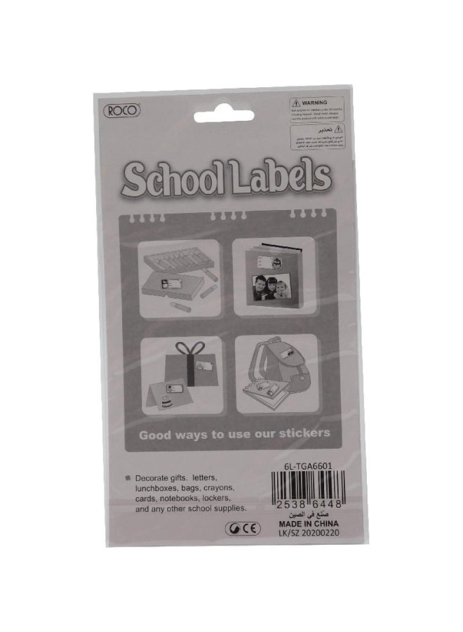 ROCO - Back To School Name Labels Multicolour - Image 1