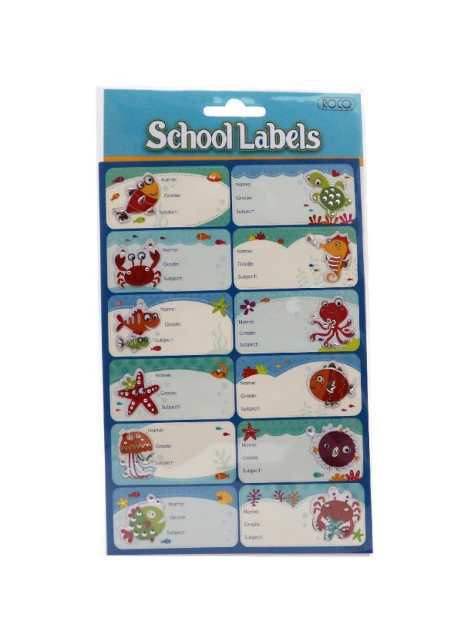 ROCO - Back To School Name Labels Multicolour - Image 1