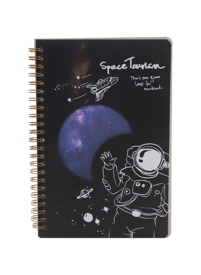 ROCO Space Tourist Lined Notebook Black - Image 1