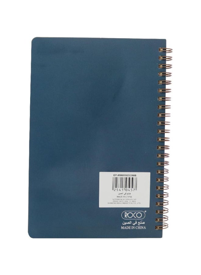روكو دفتر ملاحظات مسطر بطبعة قطة مع فتاة رمادي - Image 2