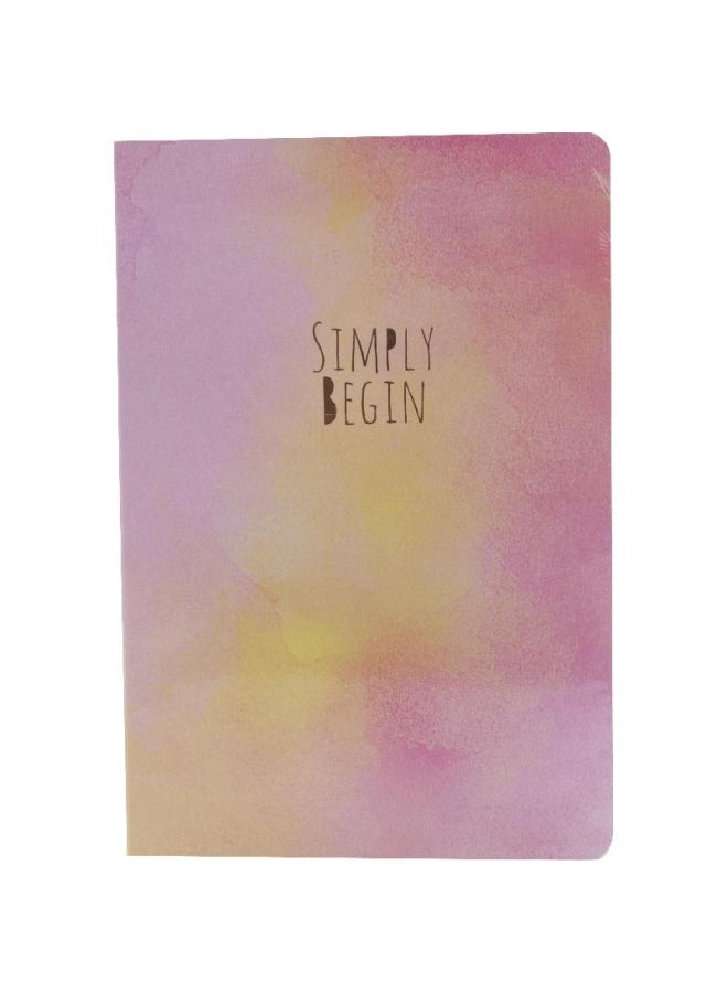 ROCO Simply Begin Lined Notebook Pink - Image 1