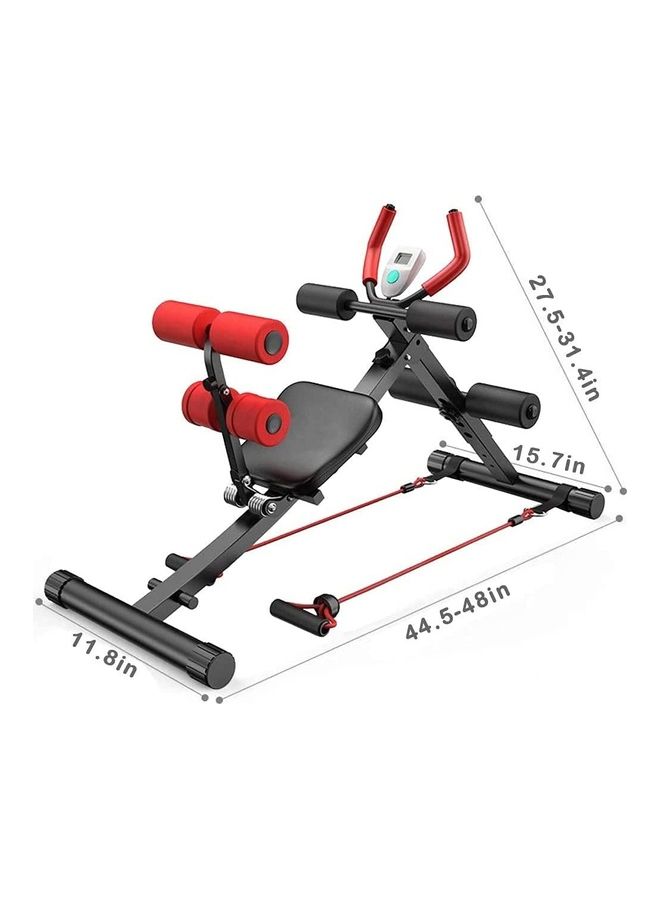 Max Strength Adjustable Ab Coaster Detachable Sit Up Bench Standardcm - Image 3