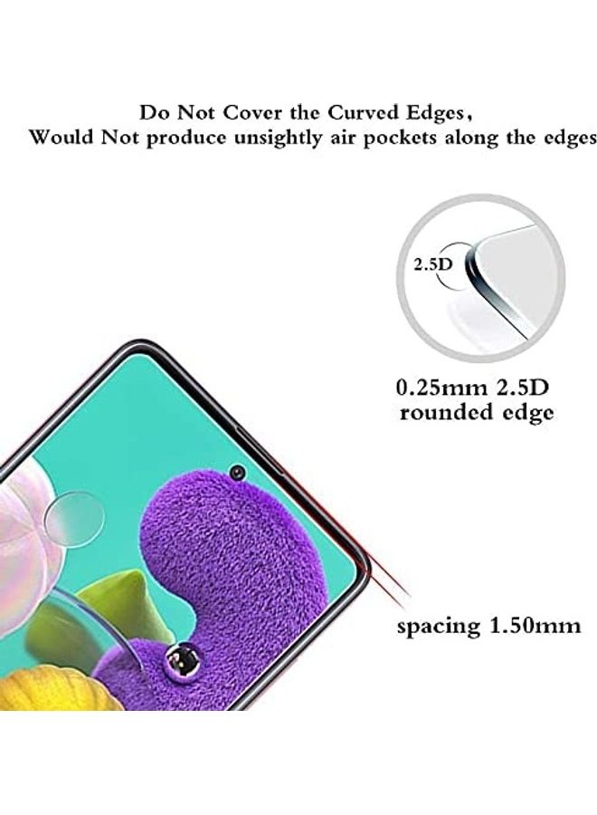 ICS 2-Piece Screen Protector For Samsung Galaxy A51 Clear - Image 2