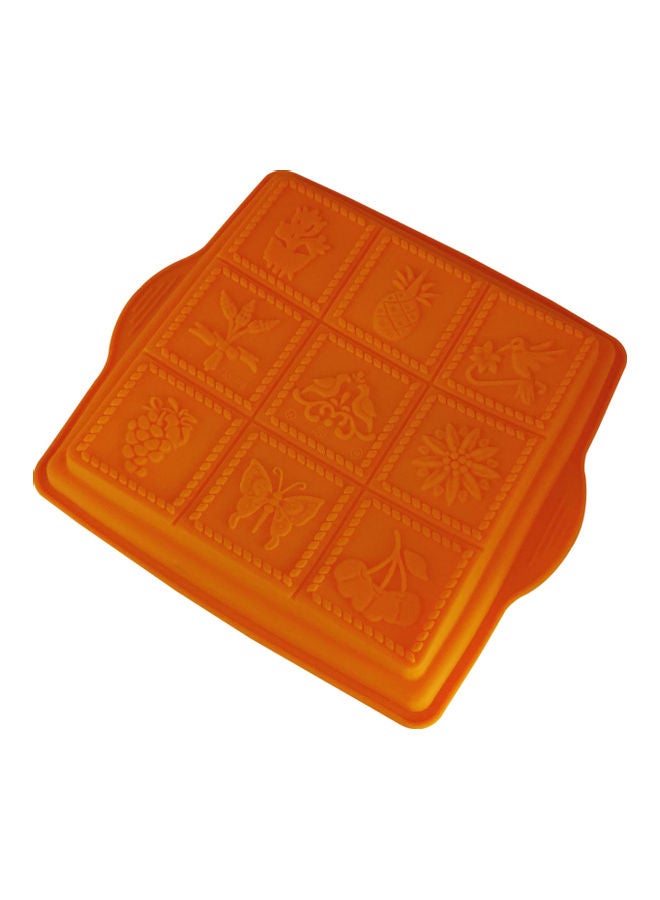 Silicone Patisserie Candy Mould Orange 24 x 24cm - Image 2