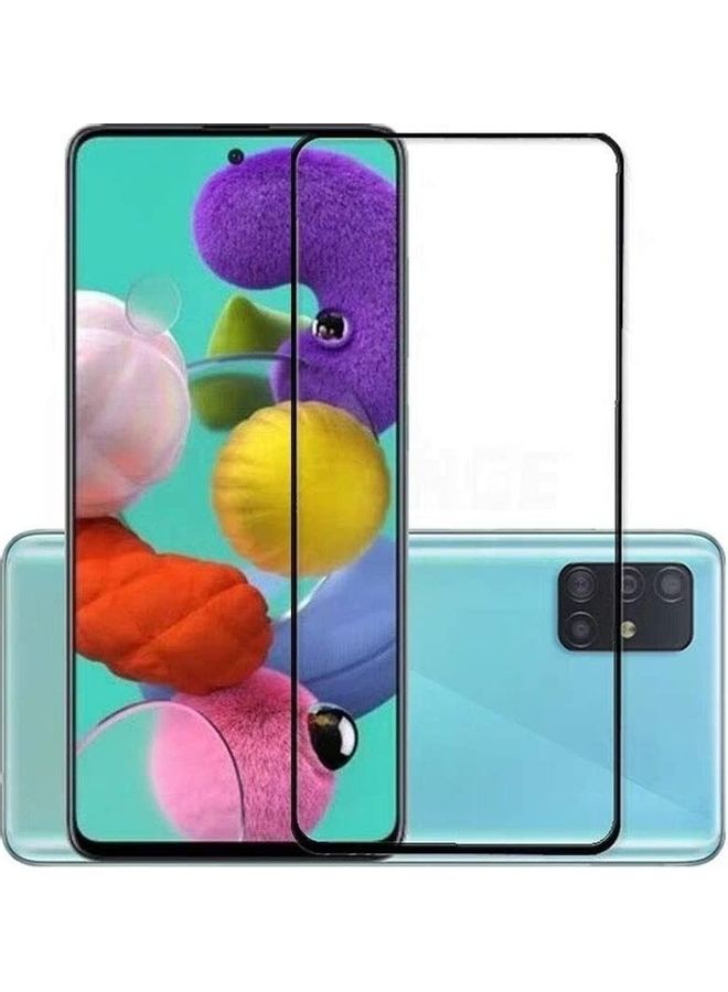 ICS Screen Protector For Samsung Galaxy A51 Clear/Black - Image 1