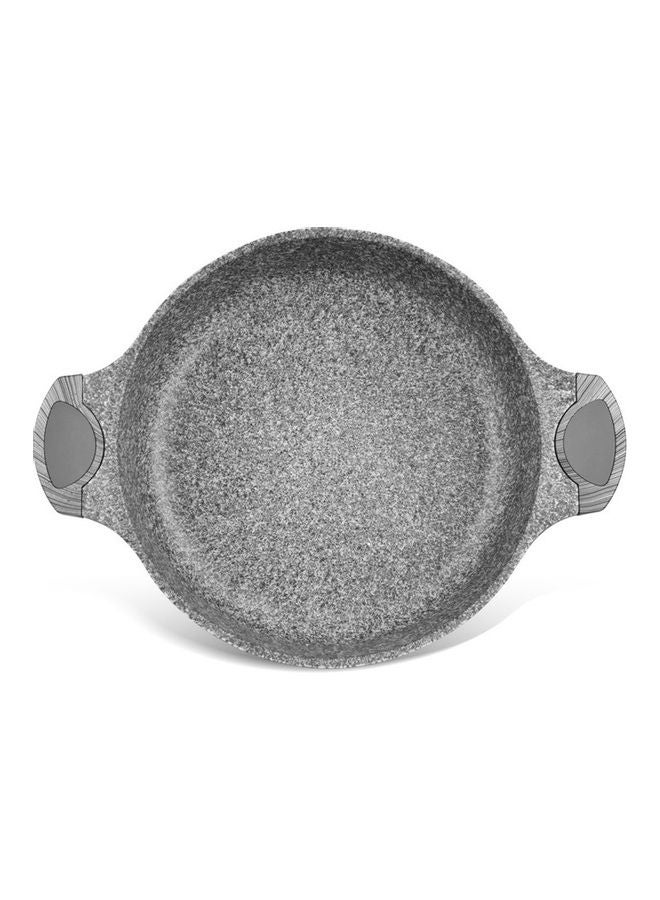 فيسمان كسرولة غير عميقة من سلسلة برستيج من الألومنيوم بجزء سفلي احترافي يعمل بالحث المغناطيسي وغير لاصق بطلاء جريبلون C3 أسود/ رمادي 28x8cm/4.1لترات - Image 2