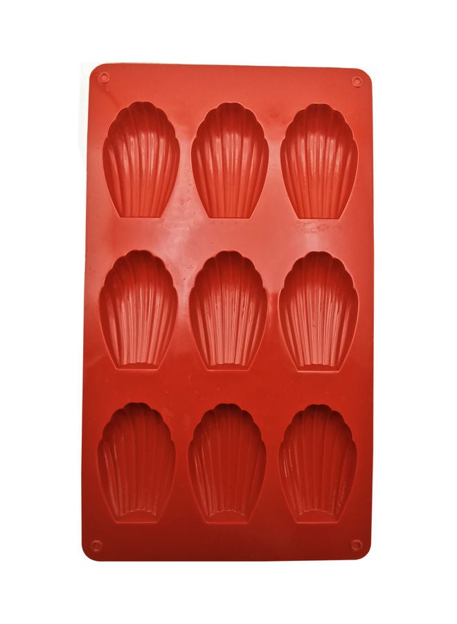Mini Silicon Sea Shell Shape Cake Mold Red 29 x 17cm - Image 2