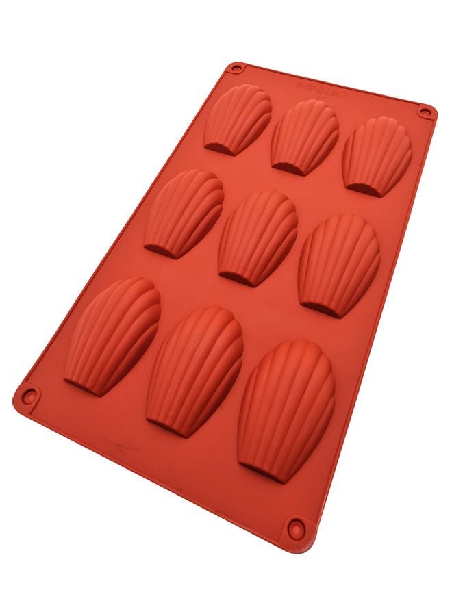 Mini Silicon Sea Shell Shape Cake Mold Red 29 x 17cm - Image 3