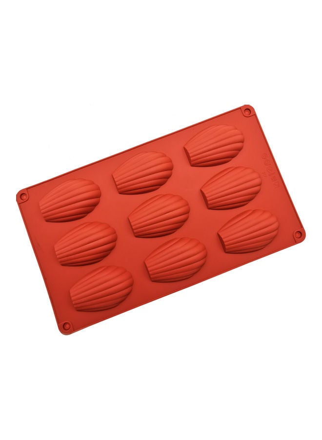 Mini Silicon Sea Shell Shape Cake Mold Red 29 x 17cm - Image 4
