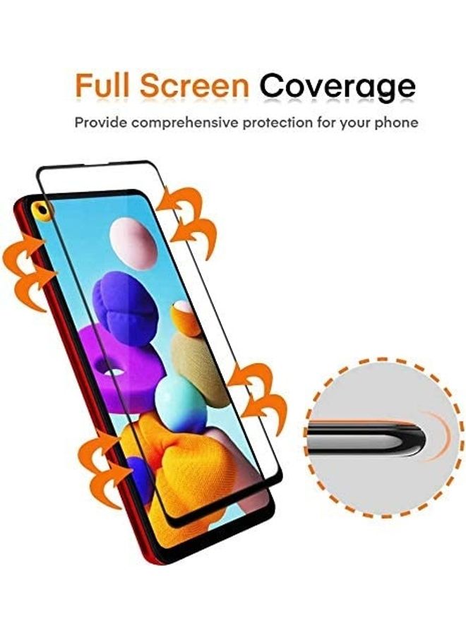 ICS Screen Protector For Samsung Galaxy A21S Clear/Black - Image 2