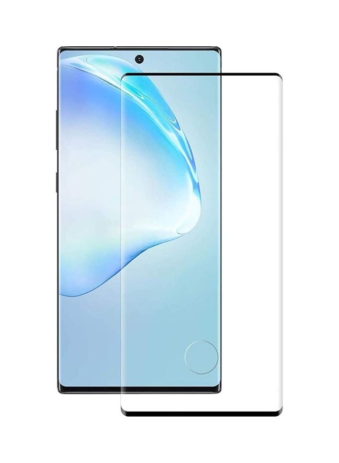 أي سي إس لاصقة حماية للشاشة من الزجاج المقوى لهاتف سامسونج جالاكسي نوت 10 أسود إيدج/شفاف - Image 1