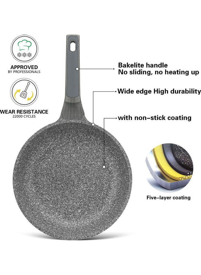 Fissman Frying Pan Prestige Series Non Stick Aluminum With Induction Bottom Black 20x5cm - Image 3
