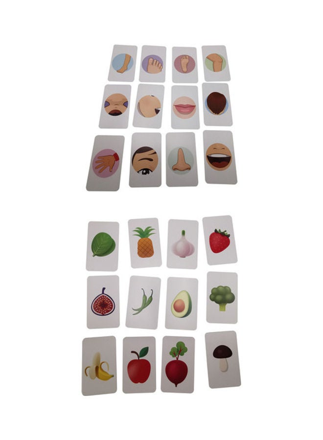Little Kitabi Learning Flash Cards on Human Body, Fruits And Vegetables  - Image 3