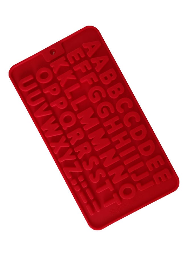 Silicone Alphabet Shape Mould Red 21 x 10cm - Image 2
