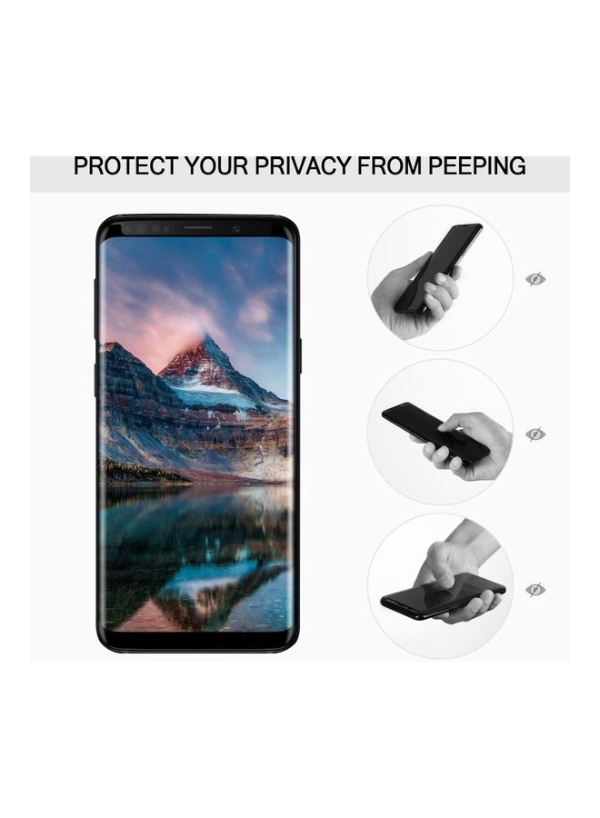 ICS Tempered Glass Screen Protector For Samsung Galaxy S9+ Clear/Black - Image 2