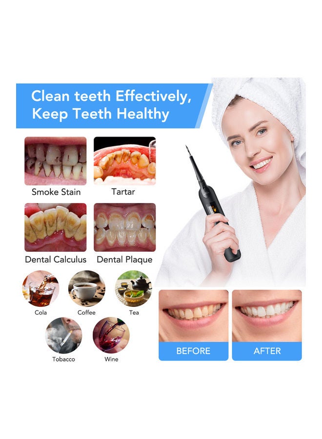 إيزي سو مجموعة تنظيف الأسنان الكهربائية مع شاشة LED أسود/فضي - Image 5