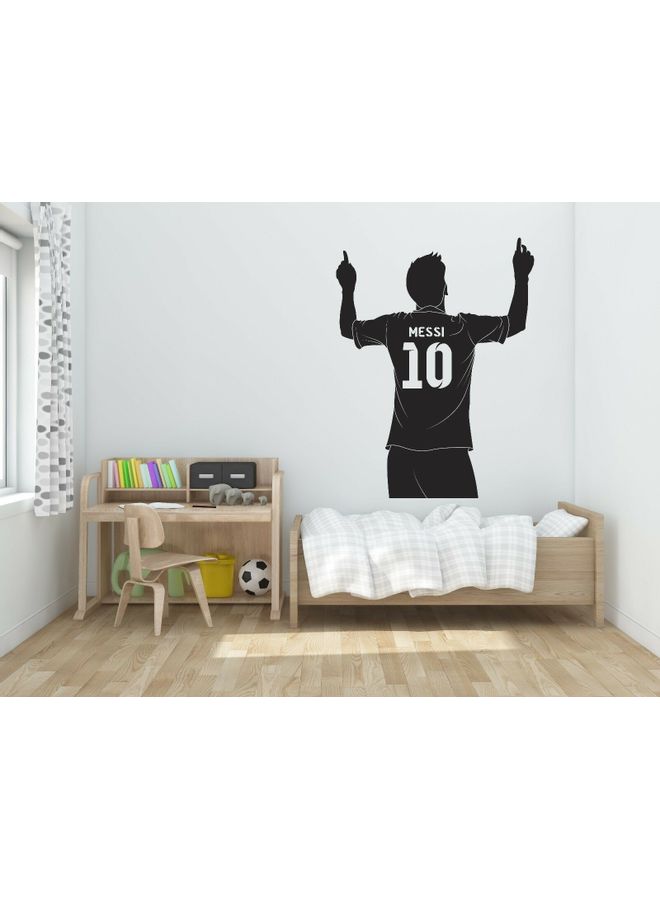 إربان تراندز ملصق جداري من الفينيل بتصميم اللاعب ليونيل ميسي أسود 