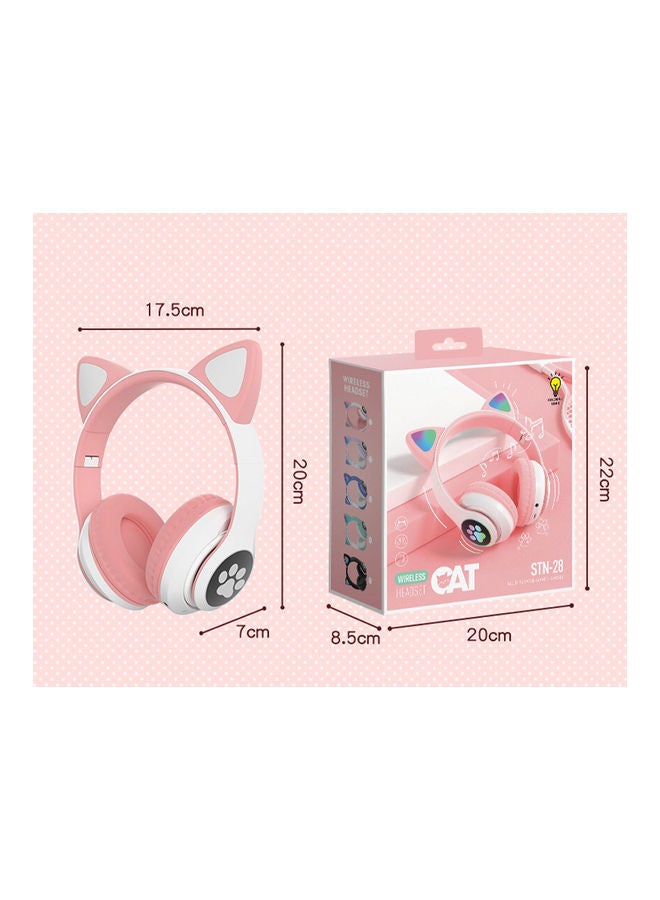 Cat Ears Foldable Headset Multicolour