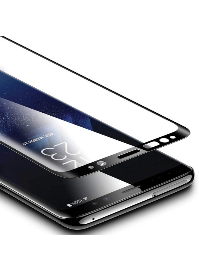 أي سي إس لاصقة حماية للشاشة من الزجاج المقوى لهاتف سامسونج جالاكسي S9+ أسود/شفاف - Image 2