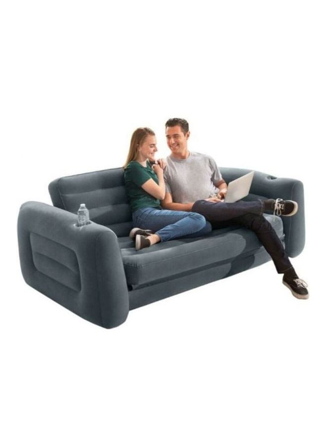 INTEX - Pull Out Inflatable Sofa Grey 203x224x66meter - Image 1